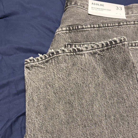 Agolde High Rise Gray Jeans - Picture 2 of 3